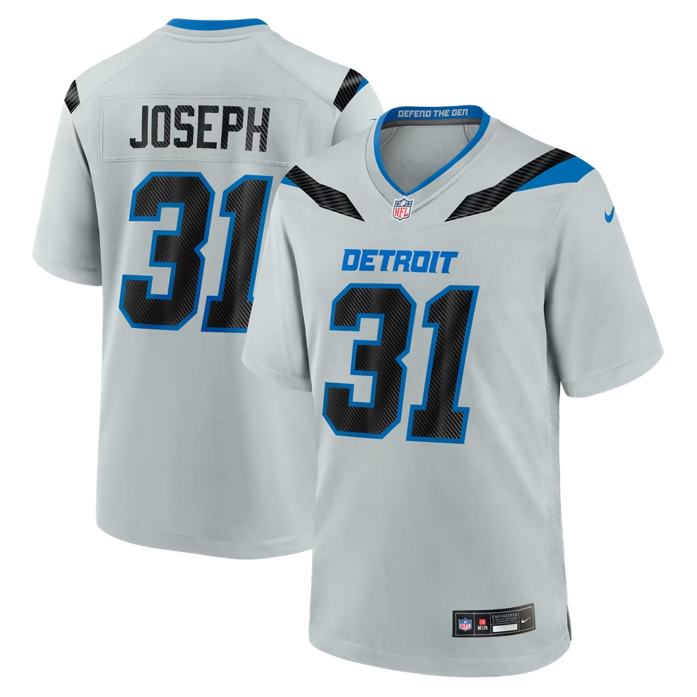 Davalo D.Lions #31 Kerby Joseph Silver 2026 Rivalries Collection Game Stitched Jerseys