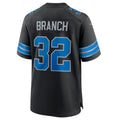 Davalo D.Lions #32 Brian Branch Black 2nd Alternate Game Jersey American Stitched Jerseys