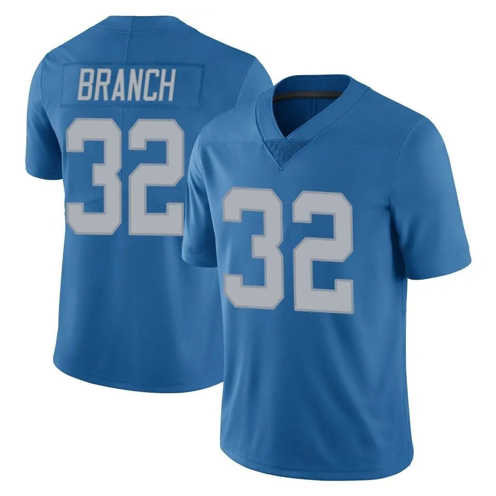 Davalo D.Lions #32 Brian Branch Player Blue Limited Throwback Vapor Untouchable Stitched Jerseys