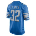 Davalo D.Lions #32 Brian Branch Player Blue Replica Game Stitched Jerseys