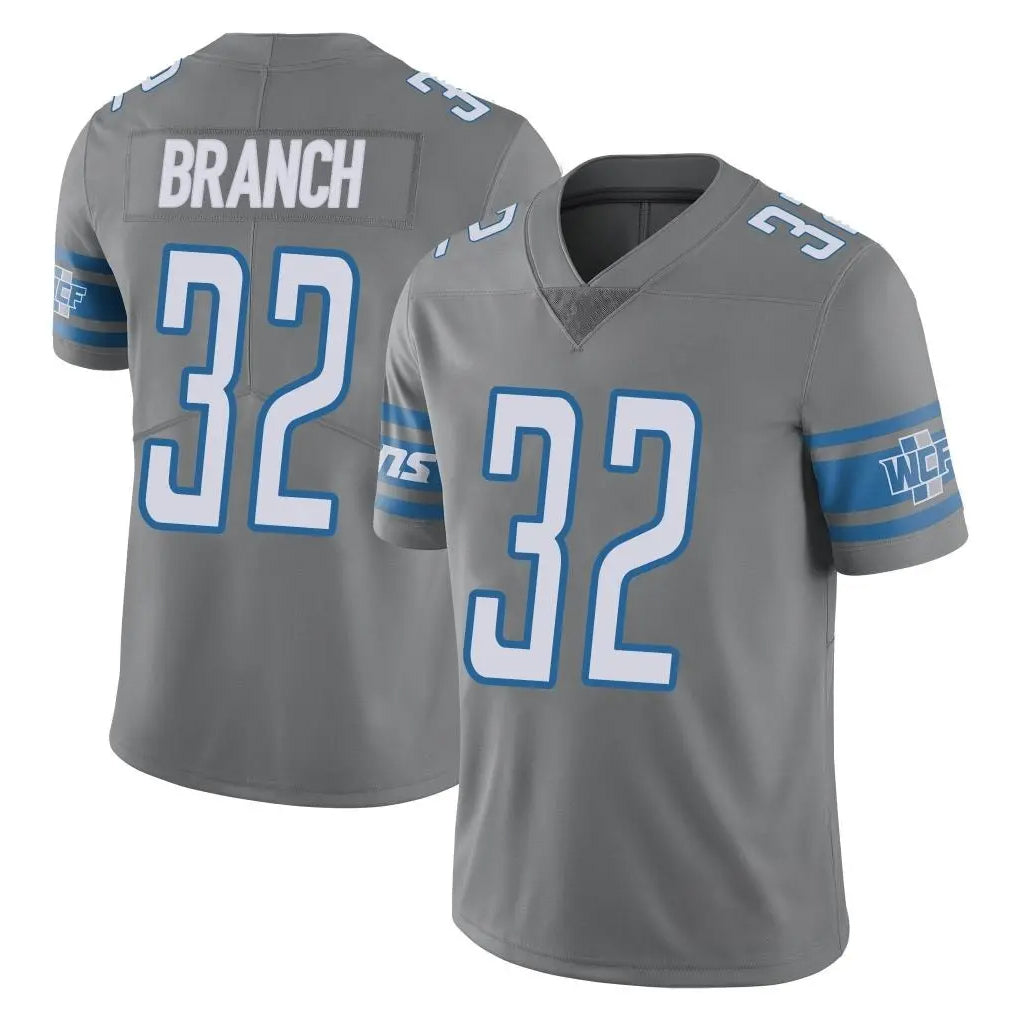 Davalo D.Lions #32 Brian Branch Player Gray Vapor Untouchable Limited Home Game Stitched Jerseys
