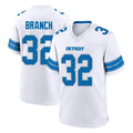 Davalo D.Lions #32 Brian Branch Player White Alternate Home Game Stitched Jerseys
