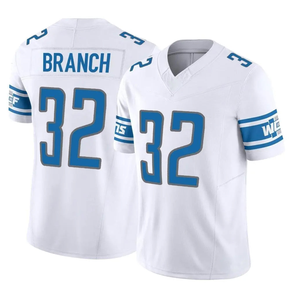 Davalo D.Lions #32 Brian Branch Player White Vapor F.U.S.E. Limited Home Game Stitched Jerseys