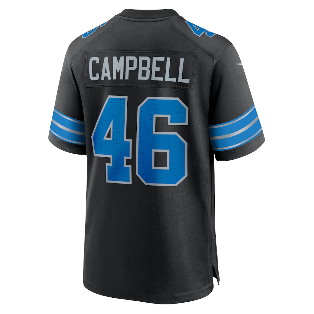 Davalo D.Lions #46 Jack Campbell Black 2nd Alternate Game Stitched Jerseys