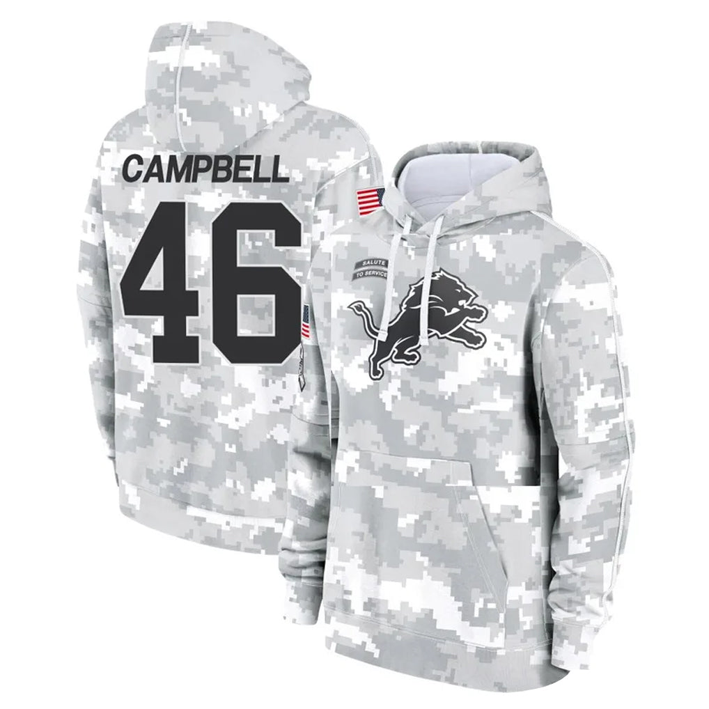 Davalo D.Lions #46 Jack Campbell Player Arctic Camo Salute to Service Hoodies Limited Game Stitched Jerseys