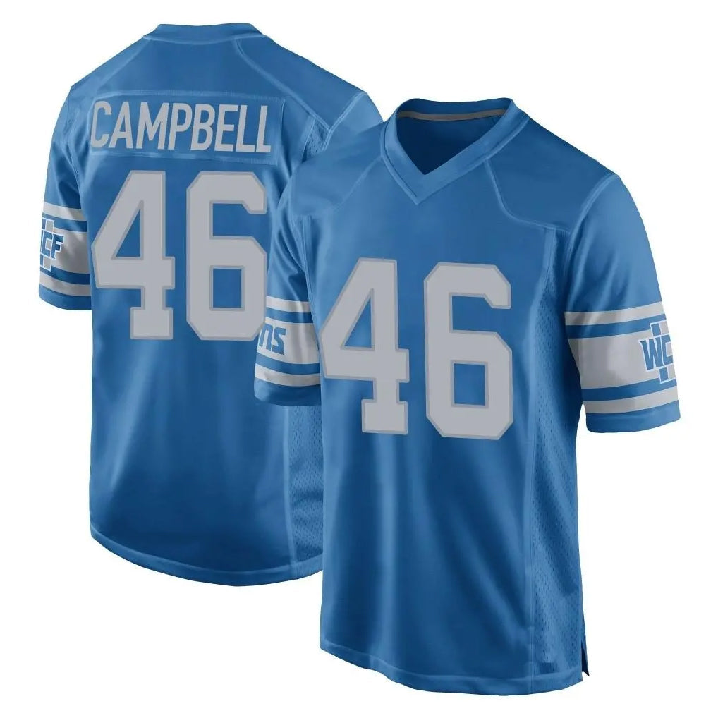 Davalo D.Lions #46 Jack Campbell Player Blue Vapor Untouchable Throwback Game Stitched Jerseys