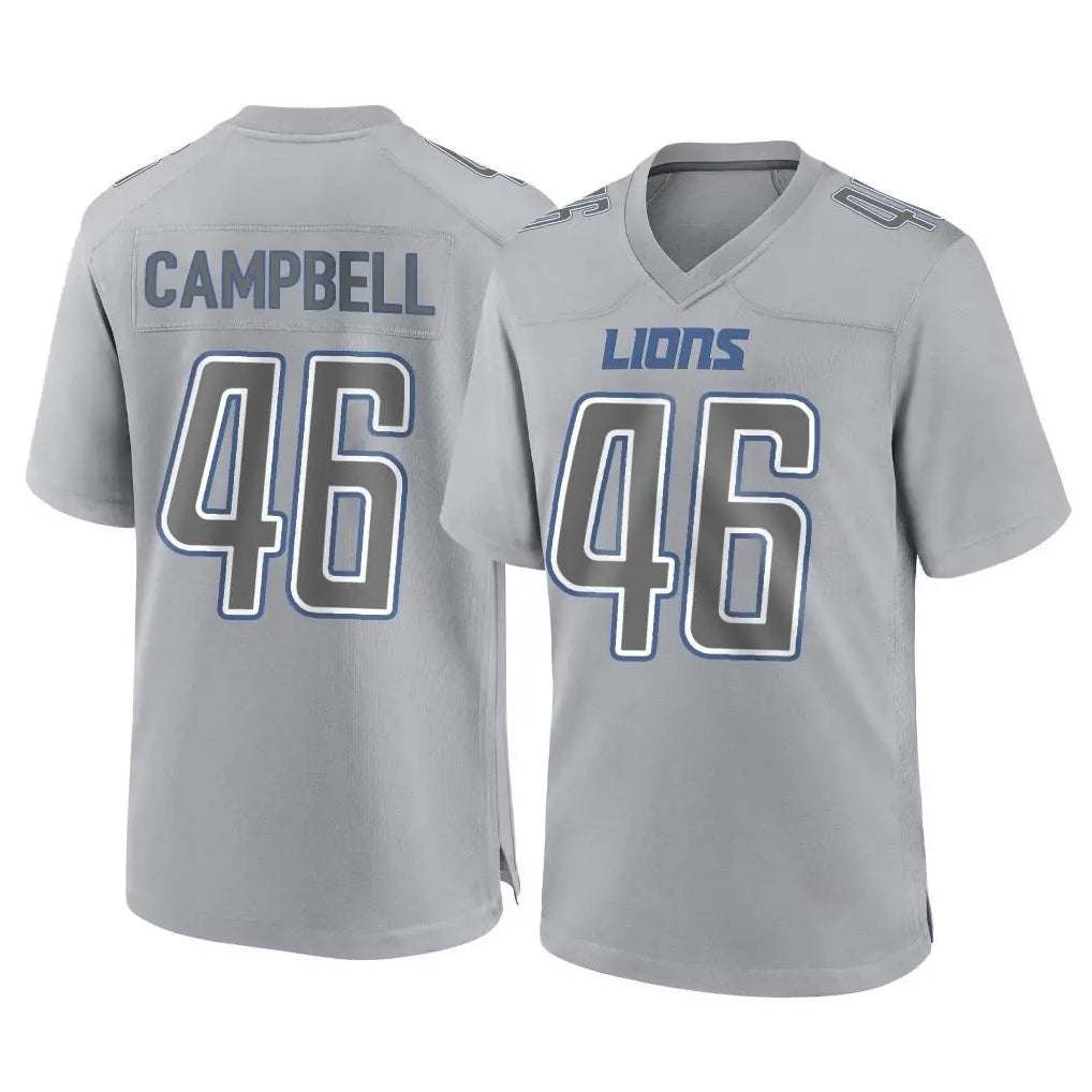 Davalo D.Lions #46 Jack Campbell Player Gray Atmosphere Fashion Home Game Stitched Jerseys