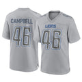 Davalo D.Lions #46 Jack Campbell Player Gray Atmosphere Fashion Home Game Stitched Jerseys