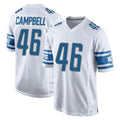 Davalo D.Lions #46 Jack Campbell Player White Home Game Stitched Jerseys