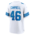 Davalo D.Lions #46 Jack Campbell White White Game Stitched Jerseys