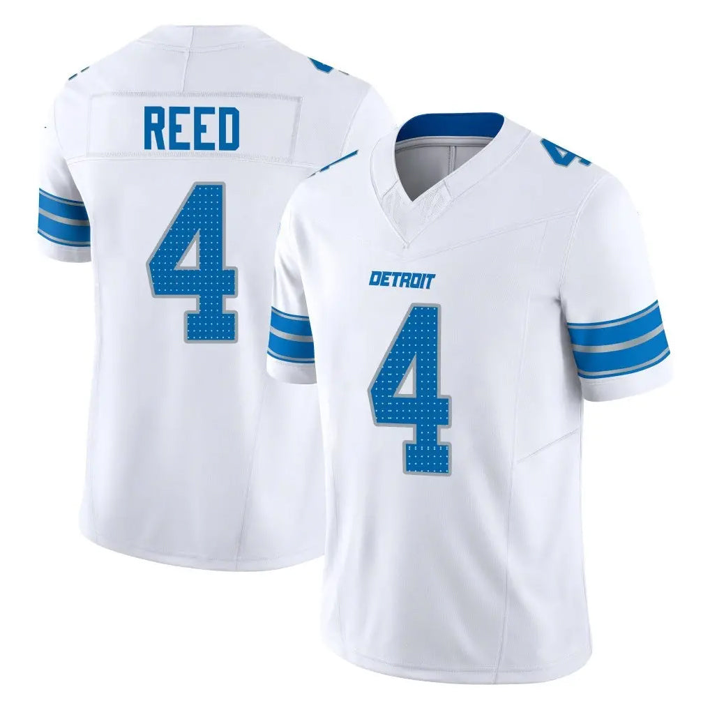 Davalo D.Lions #4 D.J. Reed Player White Limited Vapor F.U.S.E. Alternate Home Game Stitched Jerseys