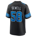 Davalo D.Lions #58 Penei Sewell Player Black Home Game Stitched Jerseys