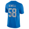 Davalo D.Lions #58 Penei Sewell Player Blue Vapor F.U.S.E. Alternate Limited Game Stitched Jerseys