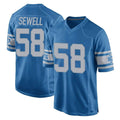 Davalo D.Lions #58 Penei Sewell Player Blue Vapor Untouchable Throwback Game Stitched Jerseys