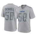 Davalo D.Lions #58 Penei Sewell Player Gray Atmosphere Fashion Home Game Stitched Jerseys