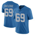 Davalo D.Lions #69 Tate Ratledge Player Blue Limited Throwback Vapor Untouchable Stitched Jerseys