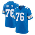Davalo D.Lions #76 Blake Miller Player Blue Alternate Home Game Stitched Jerseys
