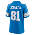 Davalo D.Lions #81 Calvin Johnson Blue Team Retired Game Stitched Jerseys