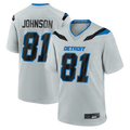 Davalo D.Lions #81 Calvin Johnson Silver 2026 Rivalries Collection Game Stitched Jerseys