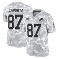 Davalo D.Lions #87 Sam LaPorta Player Arctic Camo Salute To Service Limited Stitched Jerseys