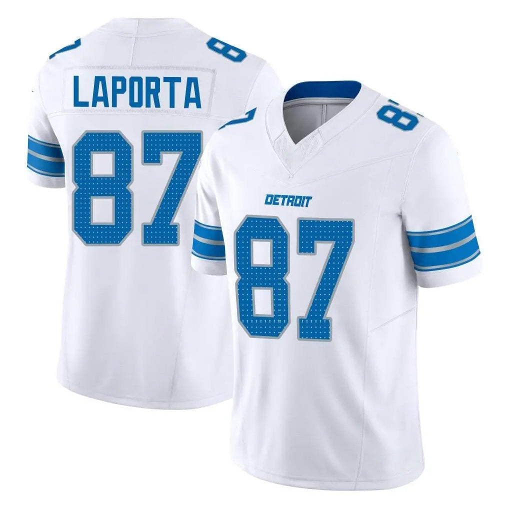 Davalo D.Lions #87 Sam LaPorta Player White Limited Vapor F.U.S.E. Alternate Home Game Stitched Jerseys