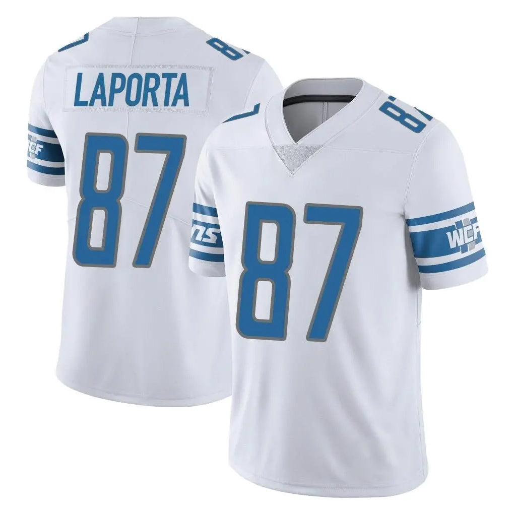 Davalo D.Lions #87 Sam LaPorta Player White Limited Vapor Untouchable Home Game Stitched Jerseys