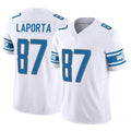 Davalo D.Lions #87 Sam LaPorta Player White Vapor F.U.S.E. Limited Home Game Stitched Jerseys