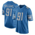 Davalo D.Lions #91 Tyleik Williams Player Blue Home Game Stitched Jerseys
