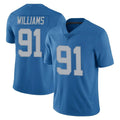 Davalo D.Lions #91 Tyleik Williams Player Blue Limited Throwback Vapor Untouchable Stitched Jerseys