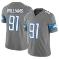 Davalo D.Lions #91 Tyleik Williams Player Gray Vapor F.U.S.E. Limited Home Game Stitched Jerseys