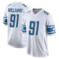 Davalo D.Lions #91 Tyleik Williams Player White Home Game Stitched Jerseys