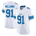 Davalo D.Lions #91 Tyleik Williams Player White Limited Vapor F.U.S.E. Alternate Home Game Stitched Jerseys