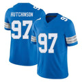 Davalo D.Lions #97 Aidan Hutchinson Player Blue Limited Vapor F.U.S.E. Alternate Home Game Stitched Jerseys