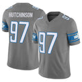 Davalo D.Lions #97 Aidan Hutchinson Player Gray Vapor F.U.S.E. Limited Home Game Stitched Jerseys