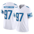 Davalo D.Lions #97 Aidan Hutchinson Player White Vapor F.U.S.E. Limited Home Game Stitched Jerseys