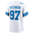 Davalo D.Lions #97 Aidan Hutchinson White Game Stitched Jerseys