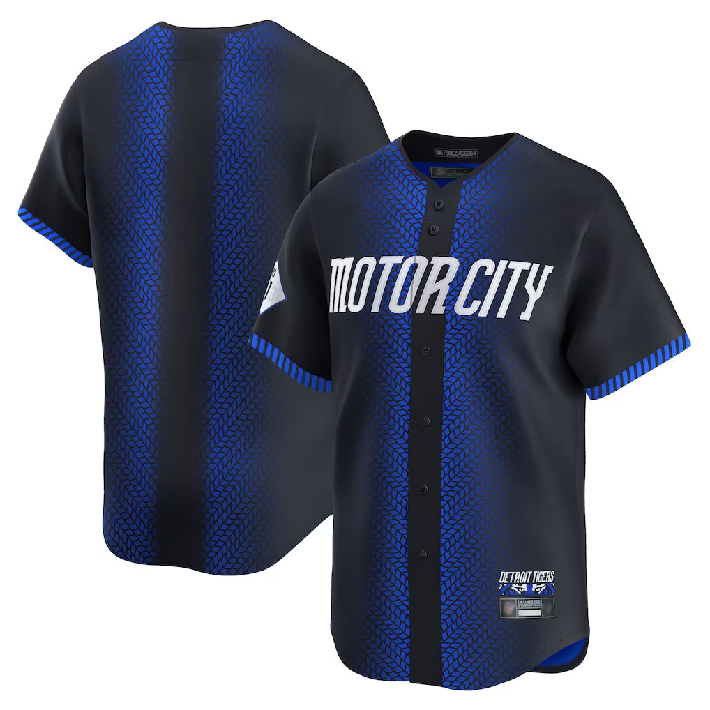 Davalo D.Tigers Navy City Connect Home Limited Blank Player Stitched Jerseys