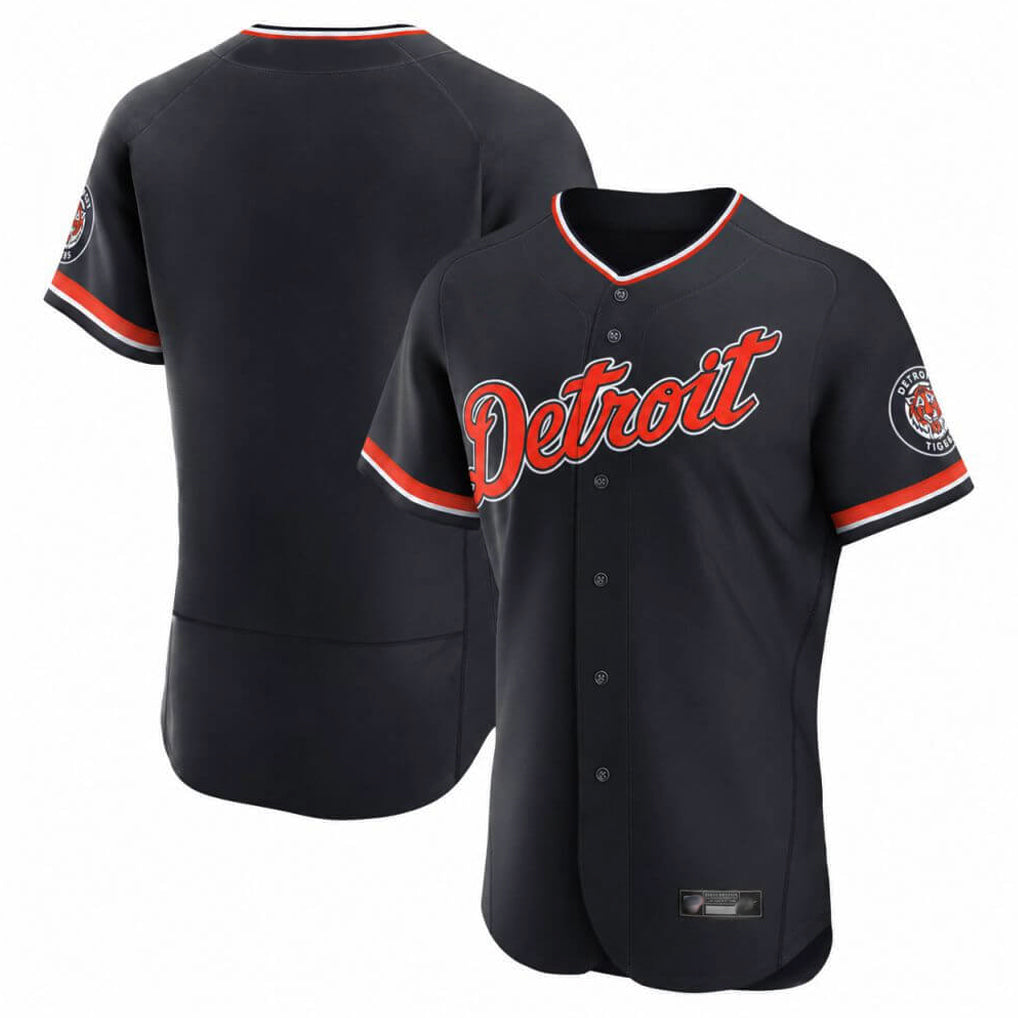 Davalo D.Tigers Navy Limited Elite Home Game Blank Player Stitched Jerseys