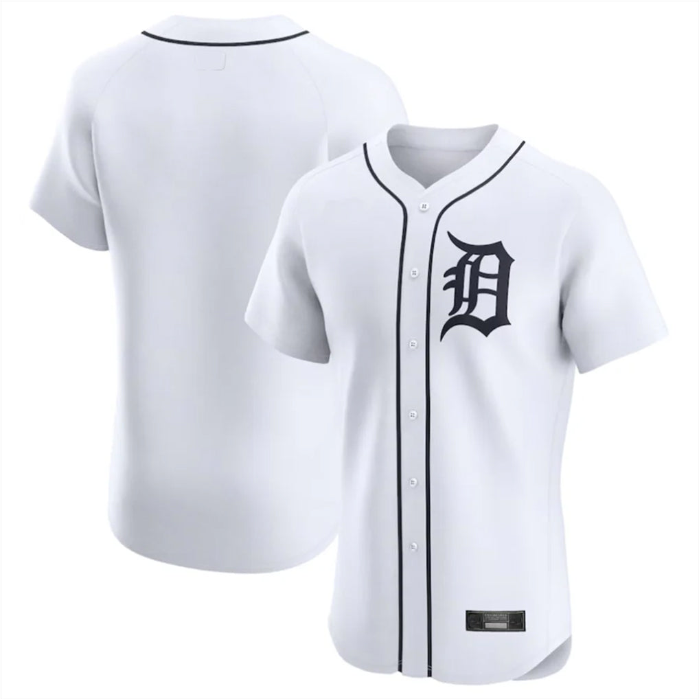 Davalo D.Tigers White Limited Elite Home Blank Player Stitched Jerseys