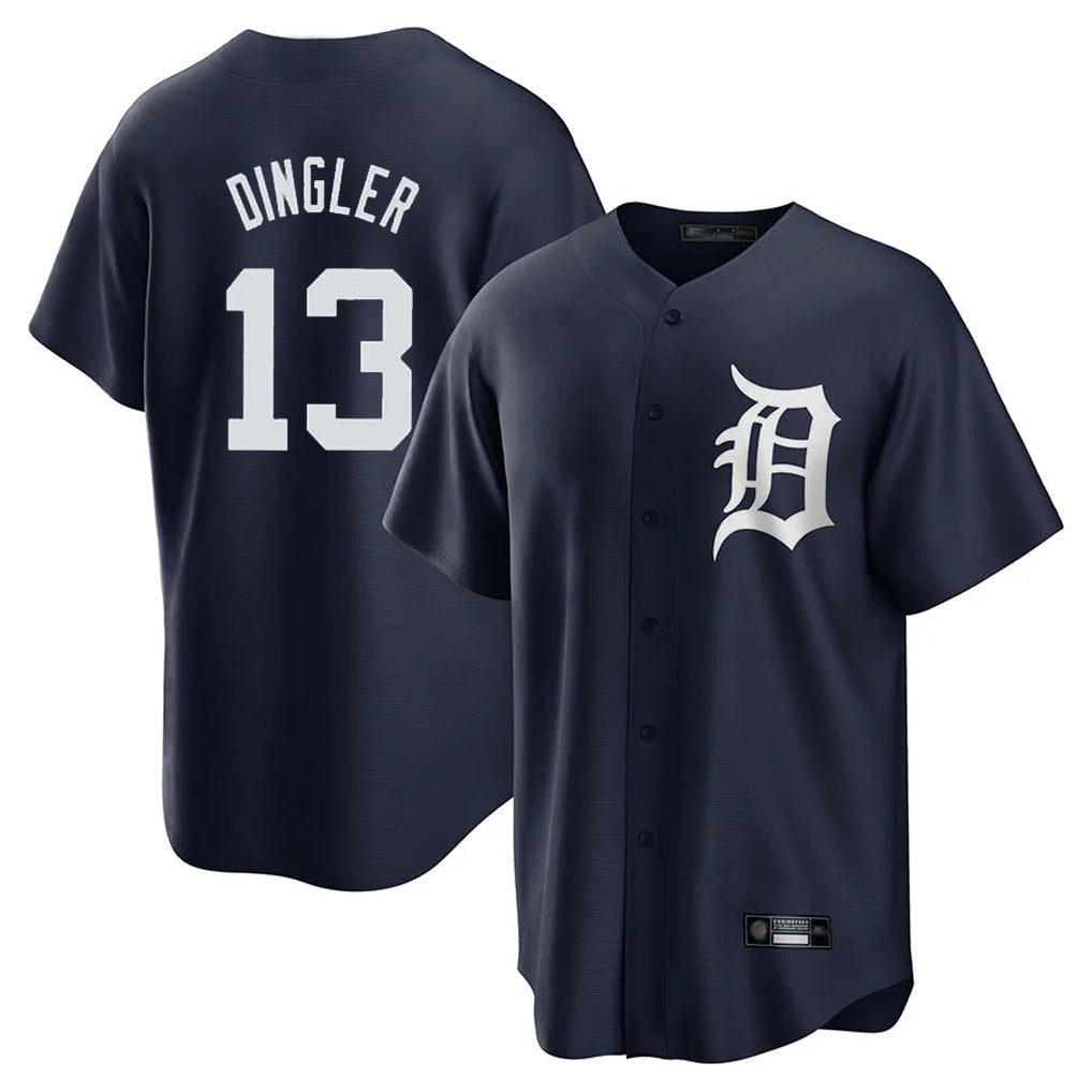 Davalo D.Tigers #13 Dillon Dingler Player Navy Game Home Stitched Jerseys