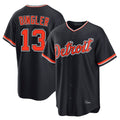 Davalo D.Tigers #13 Dillon Dingler Player Navy Home Game Stitched Jerseys