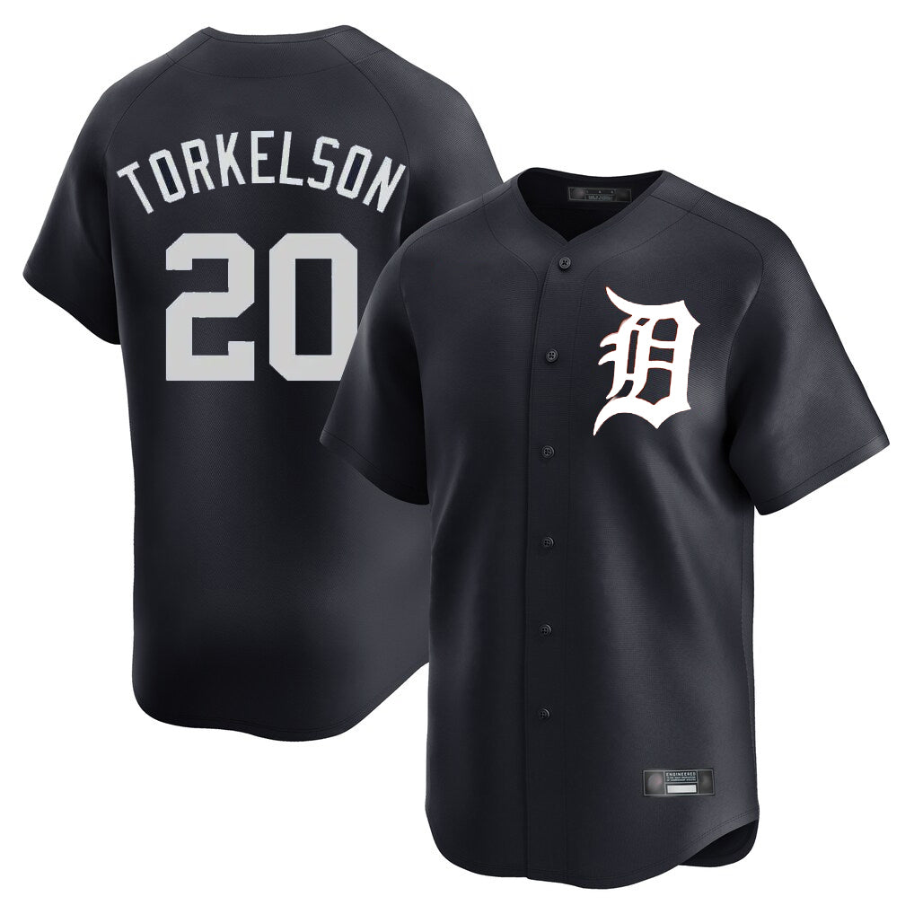 Davalo D.Tigers #20 Spencer Torkelson Player Navy Home Limited Game Stitched Jerseys