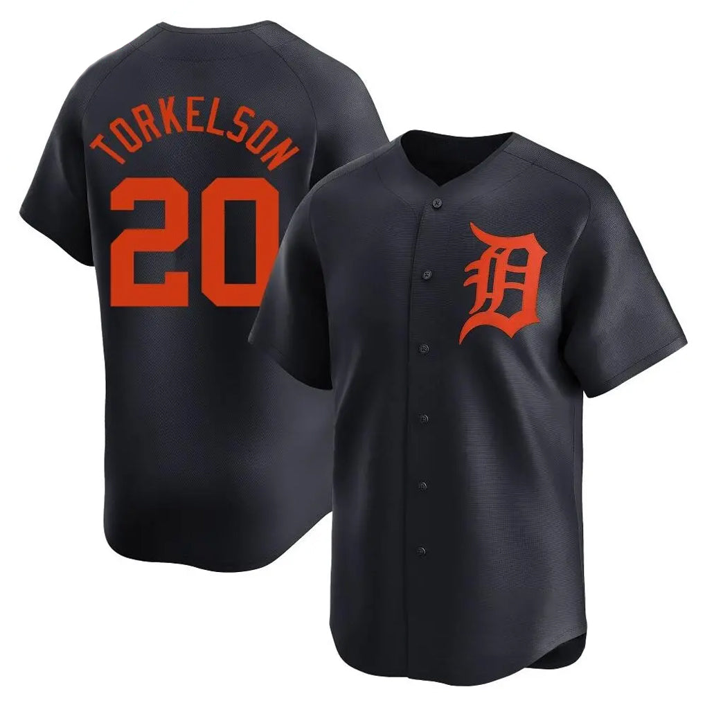 Davalo D.Tigers #20 Spencer Torkelson Player Navy Home Limited Stitched Jerseys