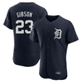 Davalo D.Tigers #23 Kirk Gibson Player Navy Limited Elite Home Stitched Jerseys