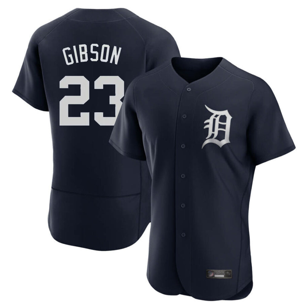 Davalo D.Tigers #23 Kirk Gibson Player Navy Limited Elite Home Stitched Jerseys