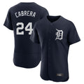 Davalo D.Tigers #24 Miguel Cabrera Player Navy Limited Elite Home Stitched Jerseys