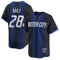 Davalo D.Tigers #28 Javier B¡§¡éez Player Navy City Connect Home Limited Stitched Jerseys