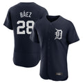 Davalo D.Tigers #28 Javier B¡§¡éez Player Navy Limited Elite Home Stitched Jerseys