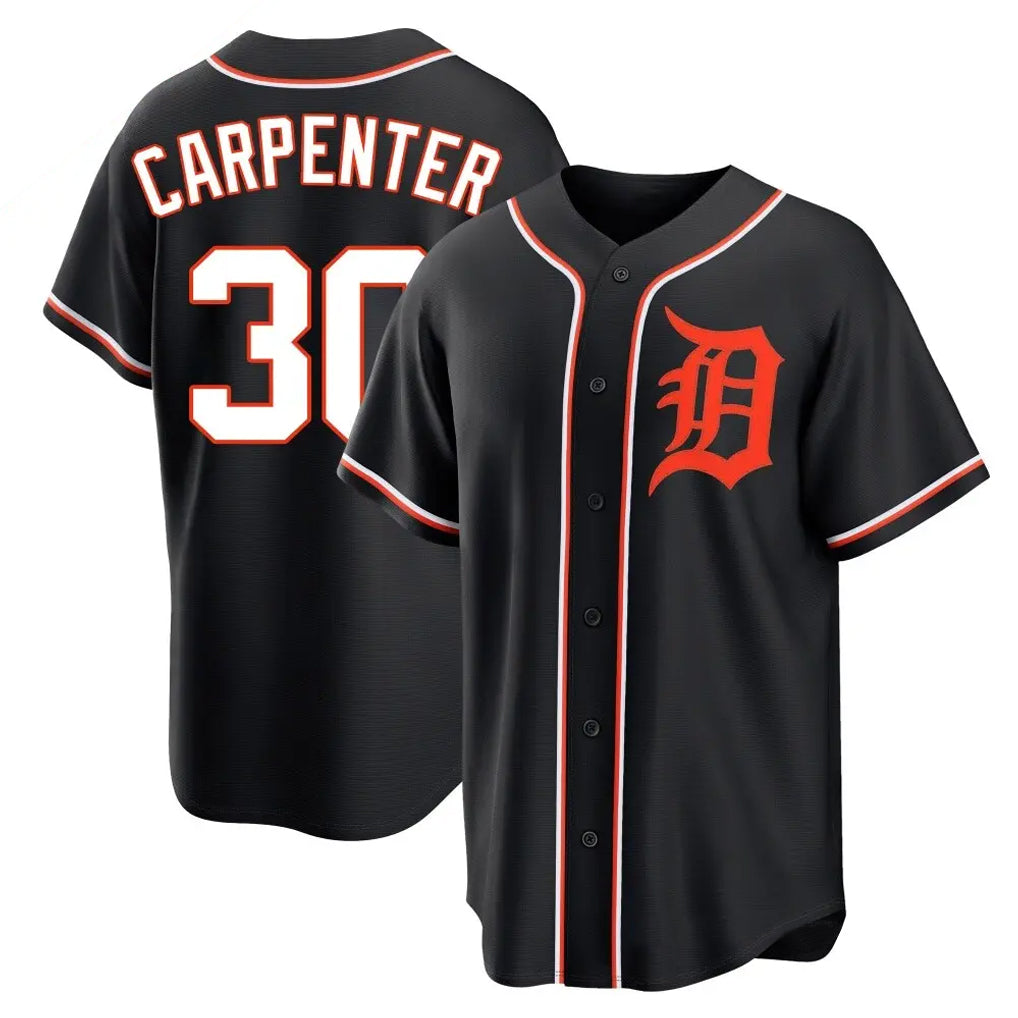 Davalo D.Tigers #30 Kerry Carpenter Player Black Fashion Out Home Game Stitched Jerseys