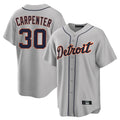Davalo D.Tigers #30 Kerry Carpenter Player Gray Home Game Stitched Jerseys